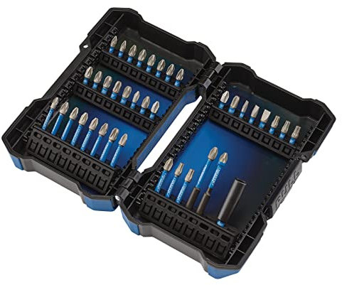 Draper 04929 Impact Rated Screwdriver Bit Set (38 Piece), Blue and Black