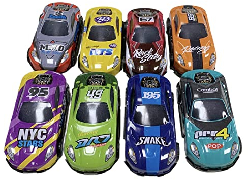 SJBAUTYO 8pcs Stunt-spielzeugauto -360 ° drehbares spielzeugautos,Springendes Trägheits-Stunt-Auto,Legierung zurückziehen Katapult-Auto-Kreativität Mini-Auto-Modelle Spielpreise für Kinder Kinder