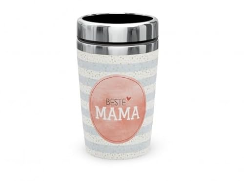 Thermobecher Isolierbecher Thermo Kaffeebecher To Go 240ml Thema Familie (Beste Mama)