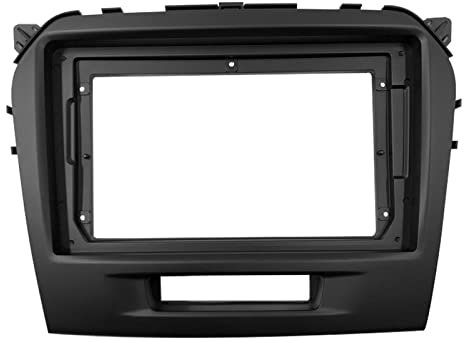 AMGASMG Car Stereo Frame for Suzuki Vitara 2016-2017, Double DIN Radio Fascia Audio Head Unit GPS Navigation Facia Adaptor Install, DVD Trim Face Panel Bezel