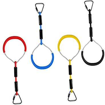 WOONEKY 2stücke Turnringe Für Junge Mädchen Outdoor Spielzeug Kletterringe Und Fitnessringe Set Geeignet Für Garten Und Park Weiche Ringe Für Angenehmes Spielerlebnis