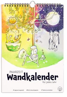 Paarzeit Wandkalender 2025 – Jahreskalender für Paare. Echte Verbundenheit, ein Date pro Monat. Geschenk Weihnachten für Erwachsene (Frauen/Männer/Queer), dekorativer Monatskalender, 12 Erlebnisse