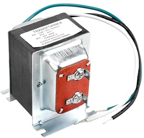 24V 40VA Thermostat and Doorbell Transformer, 24 Volt Transformer Power Supply Compatible with Nest, Ecobee, Sensi, Honeywell, Nest Hello Doorbell and All Versions of Ring Doorbell Thermostat