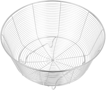 HEATSHAKING Cesta de Frutas y Gran Capacidad de Acero Inoxidable Multifuncional con Diseño de Base de Alambre para Pan y Verduras en Cocina y Sala Moderna