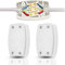 3 Way Terminal Electrical Junction Box – 2 Pack Waterproof Cable Connector Box with Terminal Blocks for Flat Wire, Power Cable & Indoor Wiring – Small Electric Wire Connection Boxes