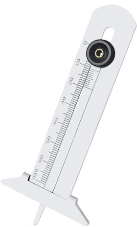 Medidor De Profundidad Del Dibujo Del Neumático - Comprobador de Huella,Regla De Medición De Acero Inoxidable Para Control, Mantenimiento De Automóviles, Motocicletas Y Camiones
