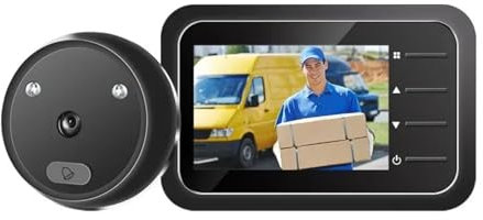 VEKELETE Spioncino Intelligente da 2,4 Pollici con Telecamera e Registrazione Automatica, suoneria Elettronica, videocitofono HD a infrarossi con Visione Notturna, visore for spioncino Domestico