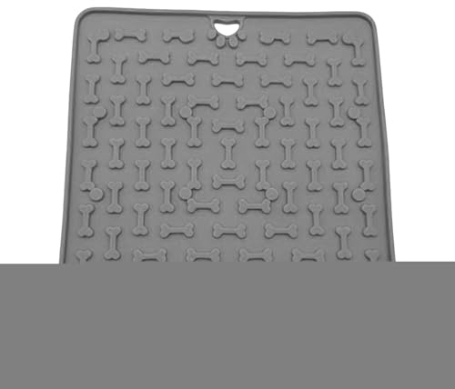 Tappetino per leccare cani | Tappetino in silicone per cani e gatti, riduce la noia, tappetino per cibo 18,8 x 18,8 cm, facile da pulire per nutrire cuccioli di animali domestici e gatti