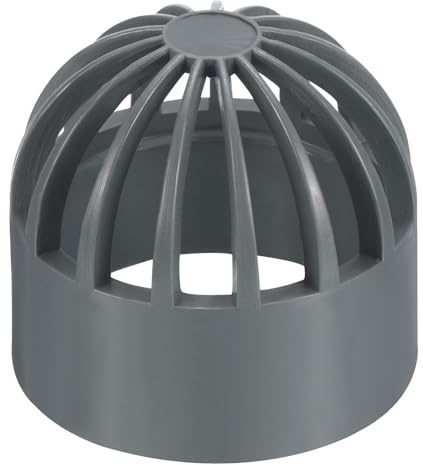 TA-VIGOR Atrium Drain Grate Cover, 40mm ID UPVC Round Outdoor Sewer Drain Pipe Fitting Adapter for Efficient Airflow, Ideal for Outdoor Drainage, Lawn- 1PC