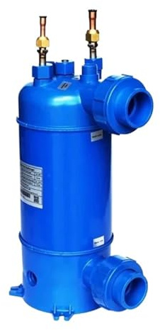 TRDEWR Condensatore Scambiatore di Calore in Titanio da 7 KW E 24000 BTU for Pompa di Calore for Piscina Riscaldamento Rapido