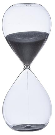 Temporizadores de arena de vidrio de 60 minutos, 1 hora, grandes vasos de arena para estudiantes, profesores y profesionales en varios ajustes de reloj de arena de cristal