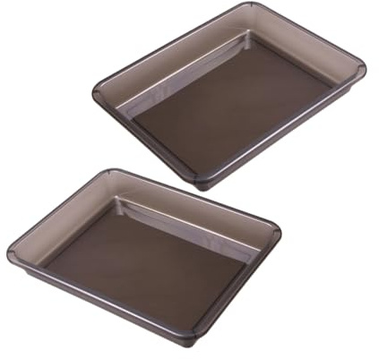 LOLIPPYY 2pcs Under Seat Storage Box for Car and Truck Multifunctional Organizer for Shoes Umbrellas Small Items Compact Underseat Storage Bin for Suv Trunk and Car Interior Tidy