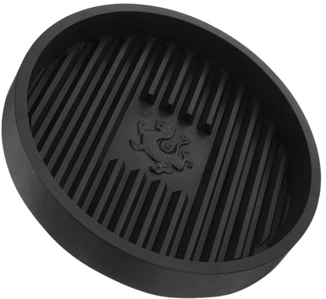 OSALADI Toilet Plunger Drip Tray Black Plastic Holder Elevated Drying Mat for Bathroom Kitchen Plunger Storage Caddy with Drip Collection for Hygienic Floor Protection