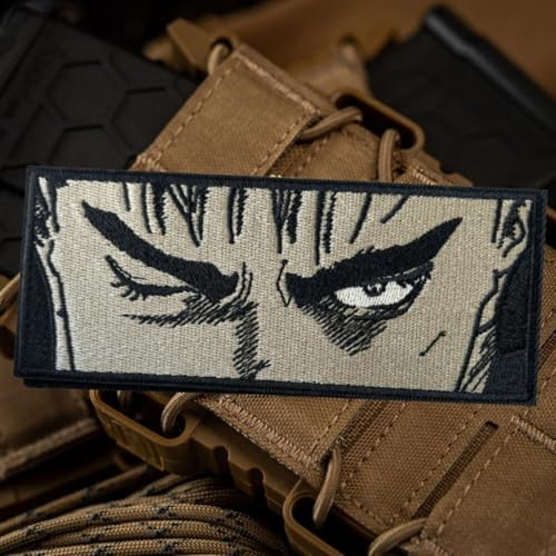 Patches Klett Militär Patch Für Stickerei Taktische Kleidung Rucksack Baseballkappe Weste Hundegeschirr (Anime Junge Augen)