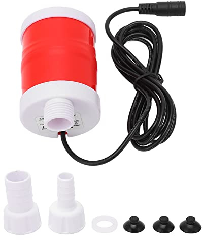 Bomba sumergible 12 V CC Motor sin escobillas 20 W 700 Lh Alto flujo 6 m Elevación de descarga Bomba de agua de bajo ruido para suministro de agua de pecera Material ABS