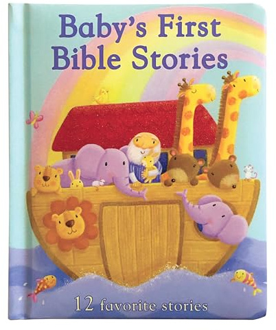 Baby's First Bible Stories Padded Board Book - Gift for Easter, Christmas, Communions, Newborns, Birthdays, Beginner Bible