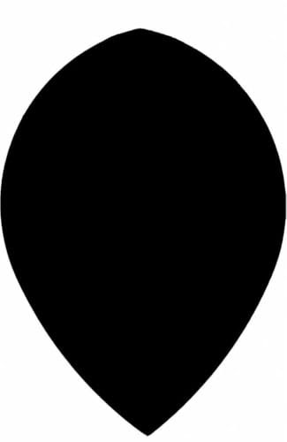 Poly Pear Black - Dart Flights