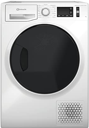 Bauknecht T M11 9X3EY DE Trockner 9 kg/ActiveCare-Technologie/Leichte und schnelle Reinigung dank AutoCleaning-Filter/Bügelleicht-Programm/Wolle-Programm/Knitterschutz/Startzeitvorwahl Weiß