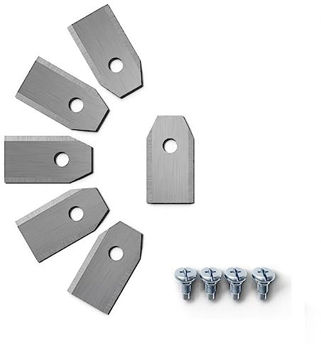 Lames robot tondeuse pour Husqvarna/Automower，Lame robot tondeuse pour Husqvarna 305, 308 Lames De Rechange, Lame De Rechange (Couleur : argent, Taille : 0.75mm-18pcs)