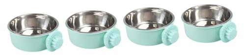 POPETPOP 4 Pièces Chargeur pour l'Animal de Compagnie Bol pour Animaux de Compagnie Distributeur d'eau pour Lapin mangeoire pour gamelle pour Le Chat Bol de Nourriture volière