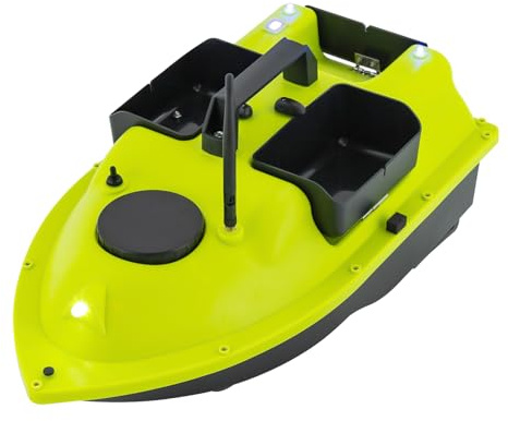 52w Angeln Köder Boot Rc Angeln Boot Köder Boot Für Brandungsangeln 10000rpm,Mit GPS ohne Lichtleiste 5200 mAh mit Pack + 2 Batterien - grün,zum Nisten und zum Einholen von Netzen