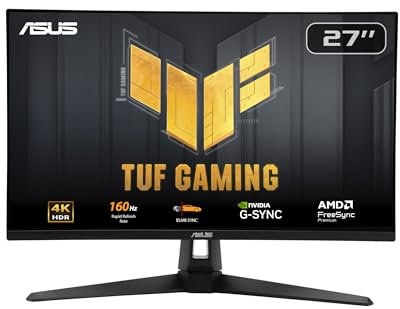 ASUS TUF Gaming VG27UQ1A 27 4K Ultra HD Gaming Monitor with AMD FreeSync - Black