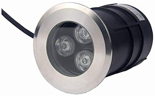 Faretto da terra con luci a LED subacquee, mini lampada da terra IP68 in acciaio inossidabile 304 24V per esterni, scale, piscina, decorazioni subacquee