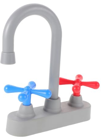 Milisten Kitchen Sink Toy Faucet Pretend Play Sink Attachment for Kids Portable Toy Tap for with Rounded Edges Safe for Indoor Outdoor Daycare Role-Playing Games