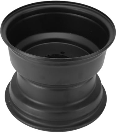 Yctze 10 Pollici Cerchione Posteriore 10 Ruota Posteriore 10 Pollici Cerchione Posteriore Alta Durezza in Acciaio 4 Fori Neri per Quad Dirt Bike ATV Go Kart con Disegno Allargato
