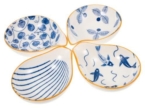 LOLIPPYY 4 piezas Portacucharas de con Diseño Soporte para Espátulas y Utensilios Bandeja para Salsa para Mesa de Cocina y Resistente