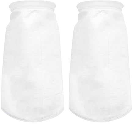 GRIRIW Bolsa Filtrante de Tela No Tejida PP 1 Μm Tamaño Práctico Color Blanco 2 Piezas para Filtrar Bebidas Leche y Aceite Comestible Reutilizable y Fácil de Limpiar Adecuado para