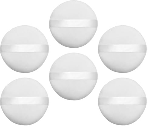SOIMISS 6 Stück-Pack Runde Gesichtspuderquaste aus Weichem Plüsch Make Up Accessoire für Fein Aufgetragenes Puder Strapazierfähig 1 Packung