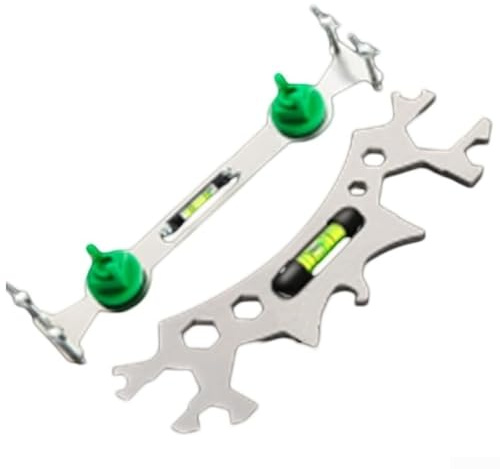 Strumento di livellamento per tubi, set di chiavi esagonali in metallo con livello integrato per regolazioni idrauliche precise, ideale per acqua calda e fredda P