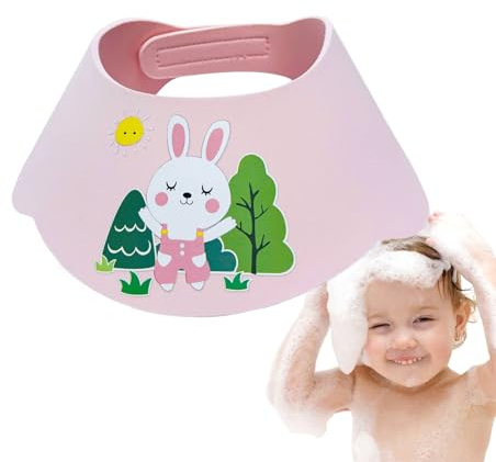 Hair Washing Shield, Adjustable Shampoo Cap, 12.99x12.6 Inches Waterproof Eye Ear Protector with Durable Build, Hair Cap, Bathing Safety Accessory with No Tears Design, Children Travel Salon