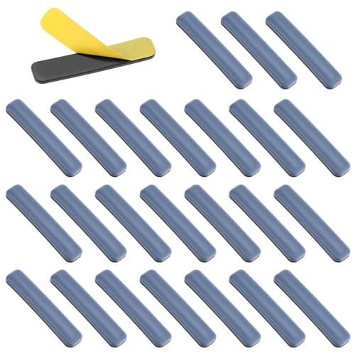QWORK® Furniture Sliders 16x75mm Rectangular 25 Pcs – Self-Adhesive PTFE Gliders for Carpet, Hardwood Floor & Sofa – Heavy Duty Moving Pads for Chairs, Tables and Appliances