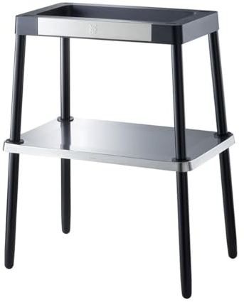 WMF Standfuß, Grill Tisch, Zubehör für alle Grills der WMF Master Grill, Tischgrill Standfuß, 72 cm hoch, cromargan matt/silber
