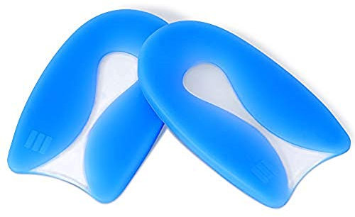 Talón Pad Doact PU Espolón del talón Fascitis plantar Copas de talón en forma de U Almohadillas para fascitis plantar para hombres y mujeres Espolón del talón Alivio del dolor L