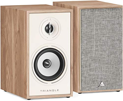 Triangle - Enceinte Bibliothèque Hi-FI BOREA BR02 - Puissance Admissible 80W - Rendement 89 DB/W/m – Polyvalente Musique et Home-Cinéma - 176 x 310 x 274 mm - Chene Clair (Paire)
