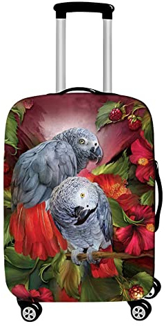 Mateju Kofferschutzhülle Elastisch Kofferhülle 19-32 Zoll, Gepäck Cover 3D-Tierdruck Reisekoffer Hülle Trolley Case Schutzhülle Luggage Cover Waschbare (XL (29-32 Zoll),Aras)