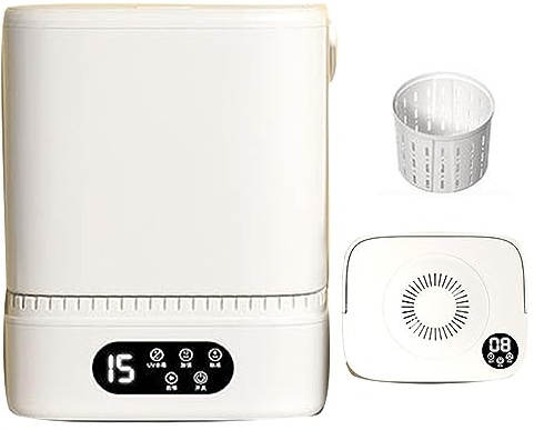 Piccola macchina per lavanderia, mini lavatrice portatile e asciugatrice, lavatrice leggera - 5L, adatta per appartamento, dormitorio, campeggio, camper, opzione compatta e comoda per tutte le