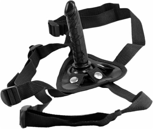 YAXZA Silikon Umschnalldildo mit Harness Adjustable Tragbare Dildo Abnehmbar Analdildos Analplug Strap-On Dildo Einstellbar Harness Vagina Anal Masturbieren Sexspielzeug für Frauen Männer