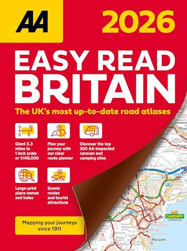 AA Easy Read Britain 2026 spiral bound (AA Road Atlas) (UK Road Atlases) (AA Road Atlas Britain)