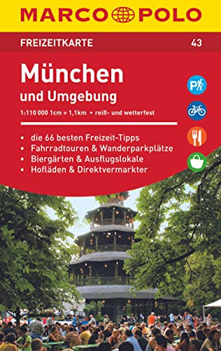 MARCO POLO Freizeitkarte München und Umgebung 1:110 000: Reiß- und Wetterfest