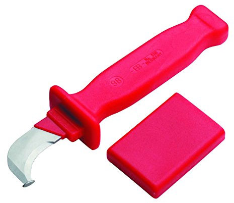 Cimco Vanadin Elektrostahl Kabelmesser mit Hakenklinge, 120046