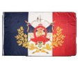 Flagge Frankreich mit Wappen - 90 x 150 cm