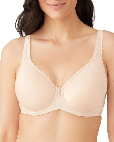 Ann Cherry Damen T-shirt-bh Wacoal Womens Basic Beauty Contour T Shirt Bra Naturally Nude 34DD, Nude, 75E EU
