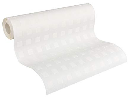 A.S. Création überstreichbare Vliestapete Meistervlies Tapete 10,05 m x 0,53 m weiß Made in Germany 338310 3383-10