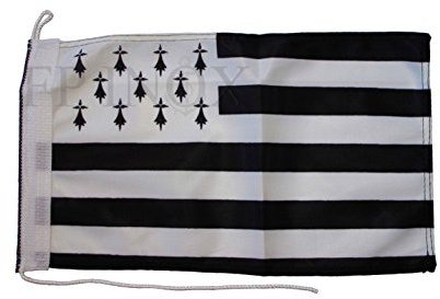 FP INOX Pavillon Bretagne (Drapeau) 31x18cm