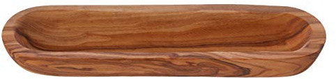Premier Housewares Assiette en bois d'olivier Marron 1 x 26 x 8 cm