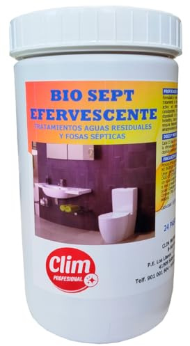 Pastillas biológicas para eliminar materia orgánica, grasas y olores en arquetas y fosas sépticas o WC portátiles. Bote de 24 pastillas | Ideal para todo tipo de desagües